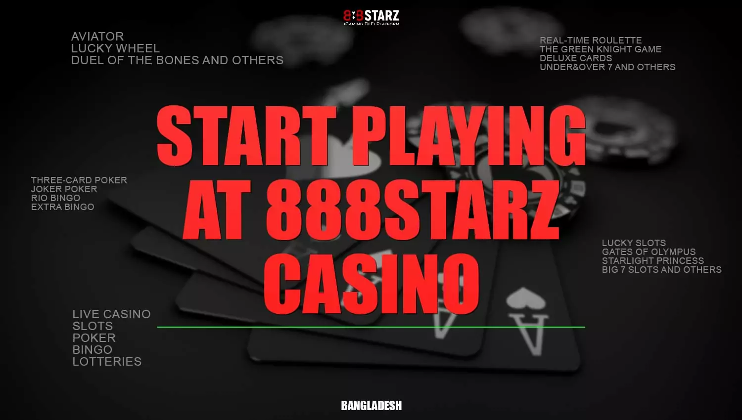 Start playing at 888Starz casino.