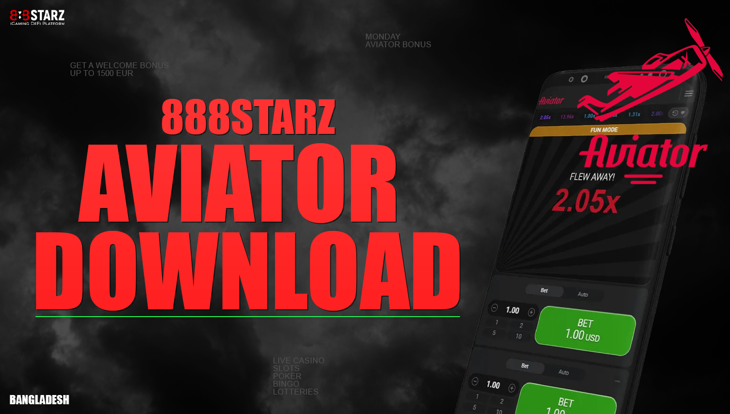How to download 888starz mobile app for Aviator game