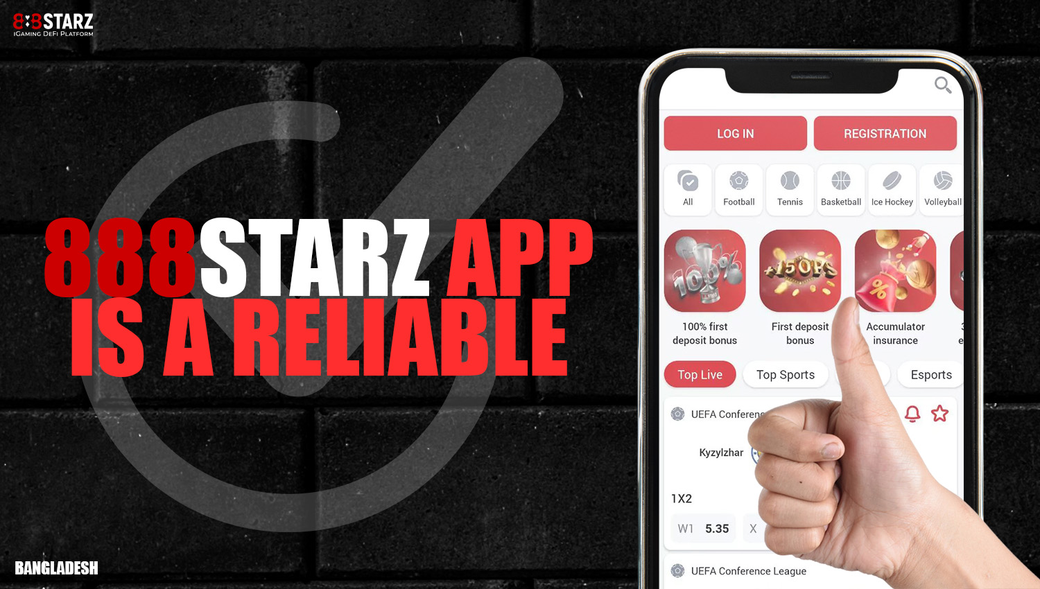 The 888starz mobile app is completely secure