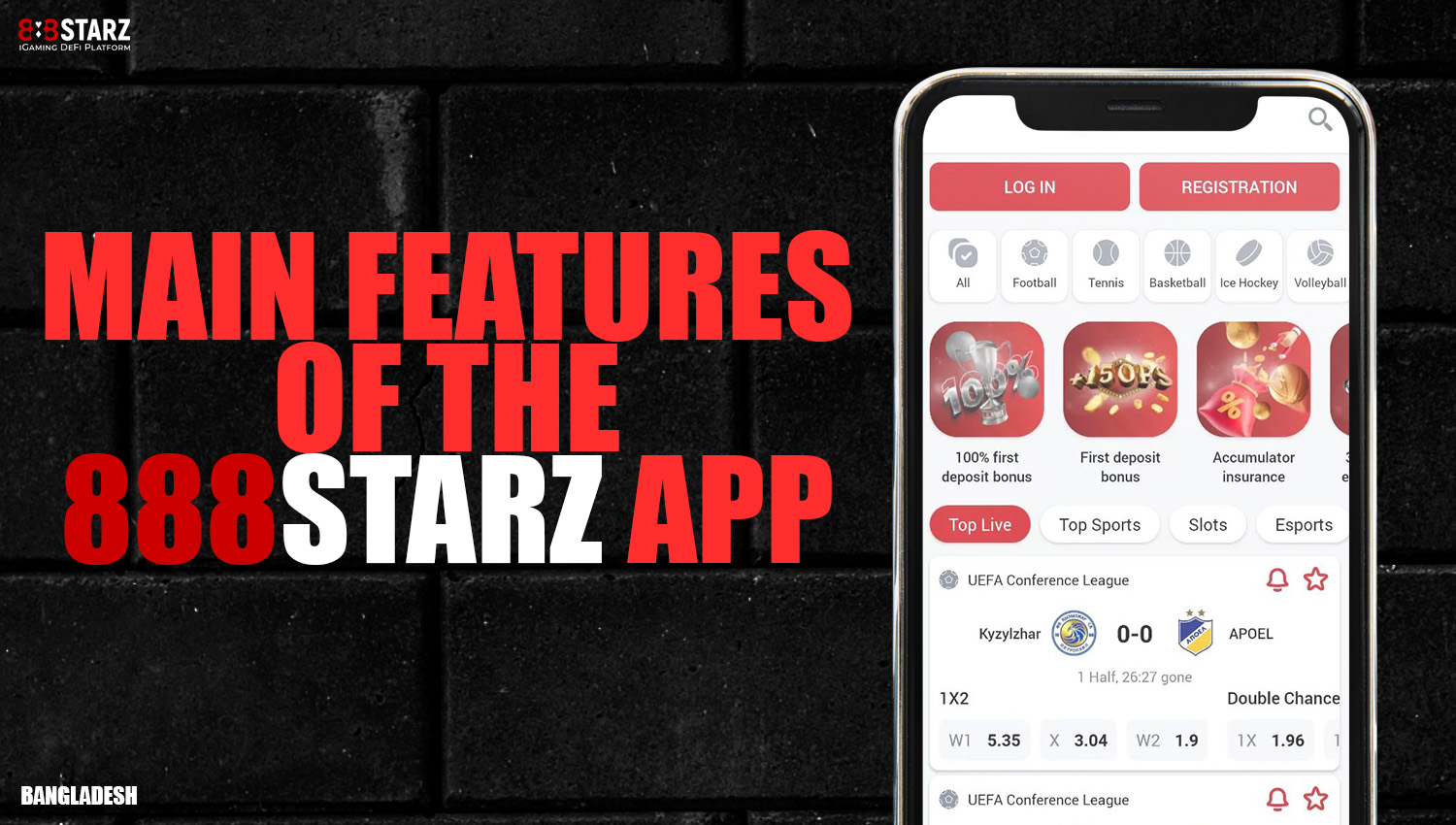 Features of the 888starz mobile application