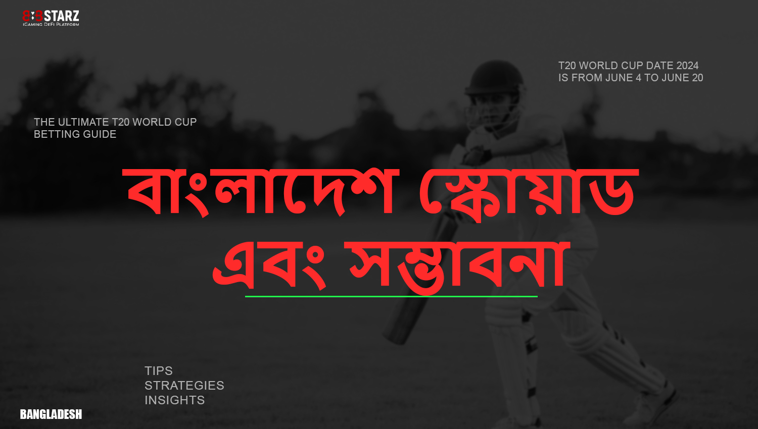 বাংলাদেশের দল এবং তাদের 2024 সালের ICC T20 বিশ্বকাপ জয়ের সম্ভাবনা