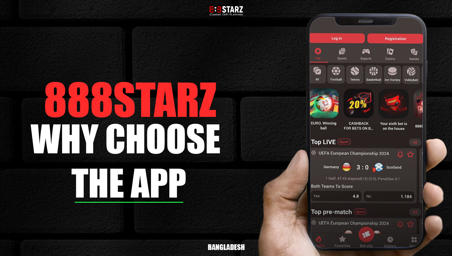 888Starz mobile app for Bangladeshi users