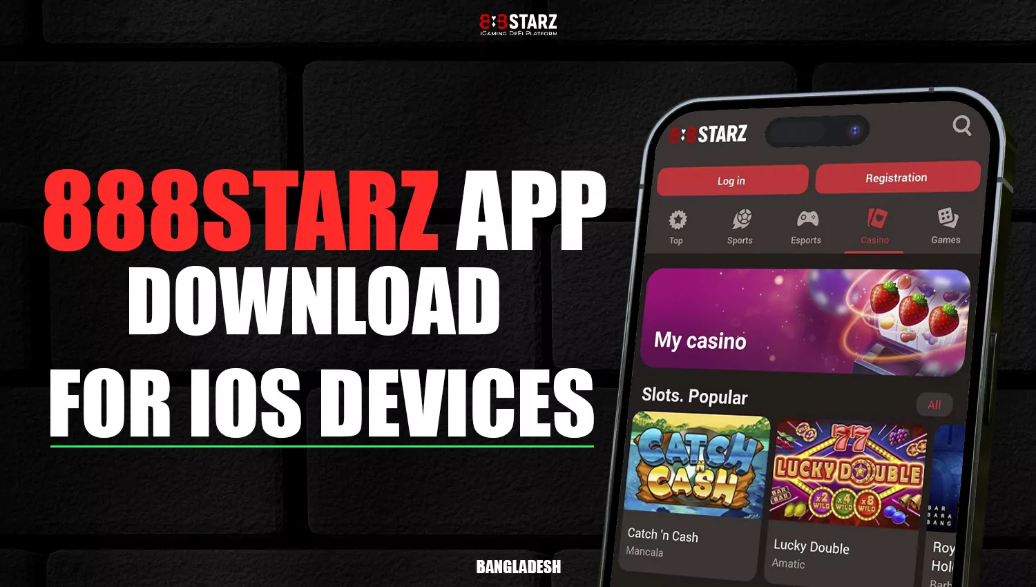 888Starz mobile app for IOS devices