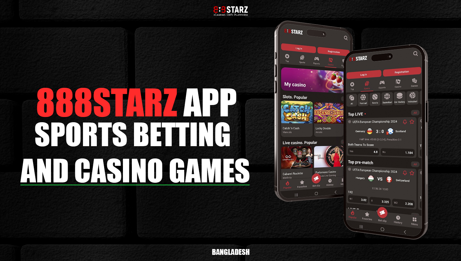Sports betting and online casino on the 888Starz mobile app