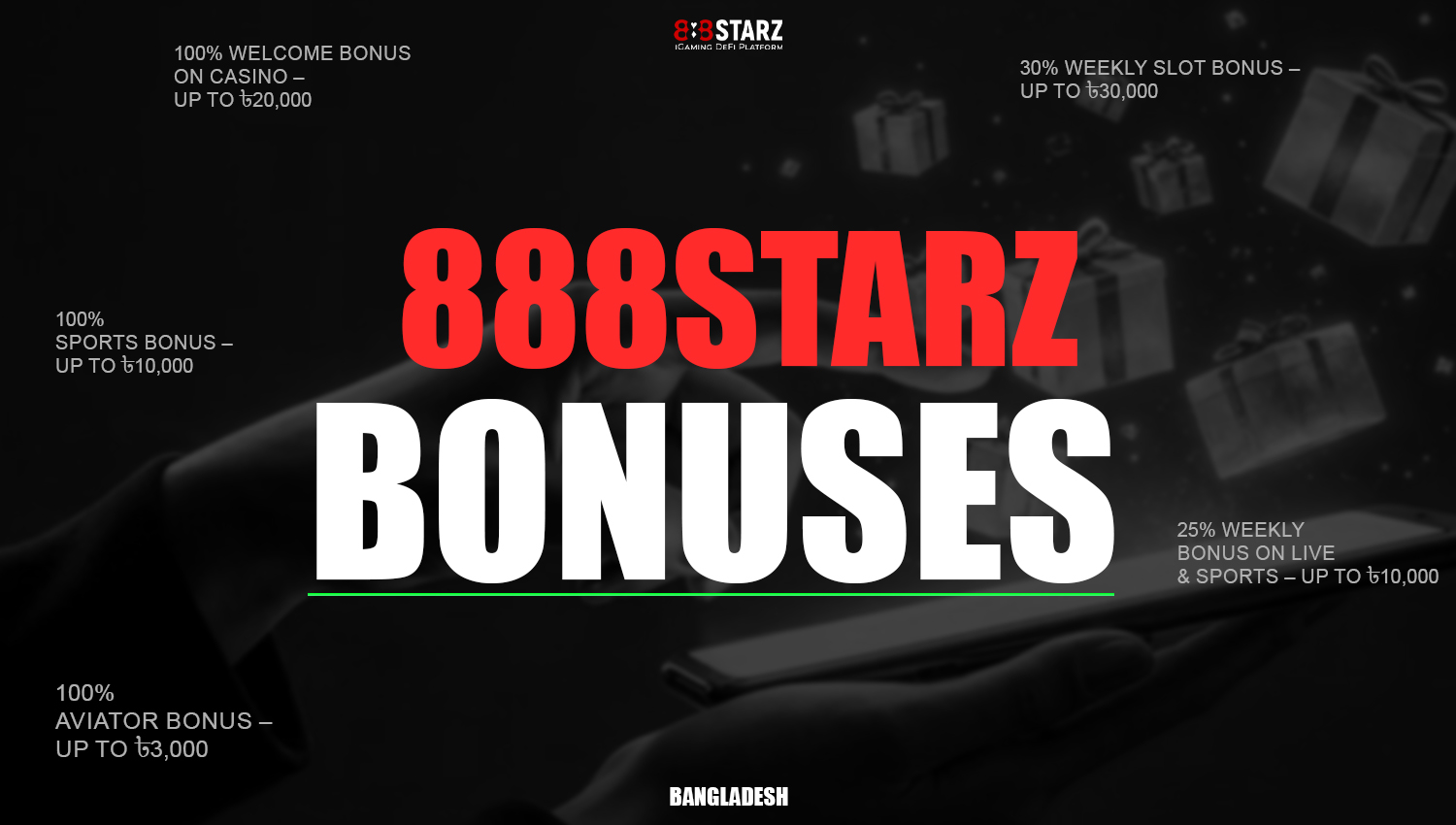 Bonuses available at 888starz Bangladesh 2025