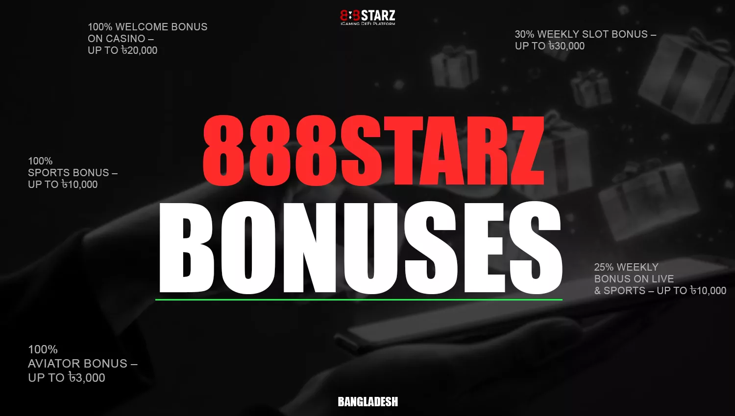 Bonuses available at 888starz Bangladesh 2025